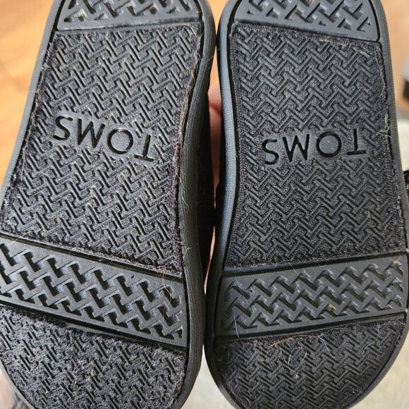 Black Alpargata Toddler Toms- Size 5T - Picture 5 of 5